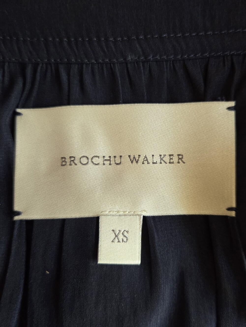 BROCHU WALKER Alana Navy Tiered Midi Dress Extra Small - Picture 7 of 9